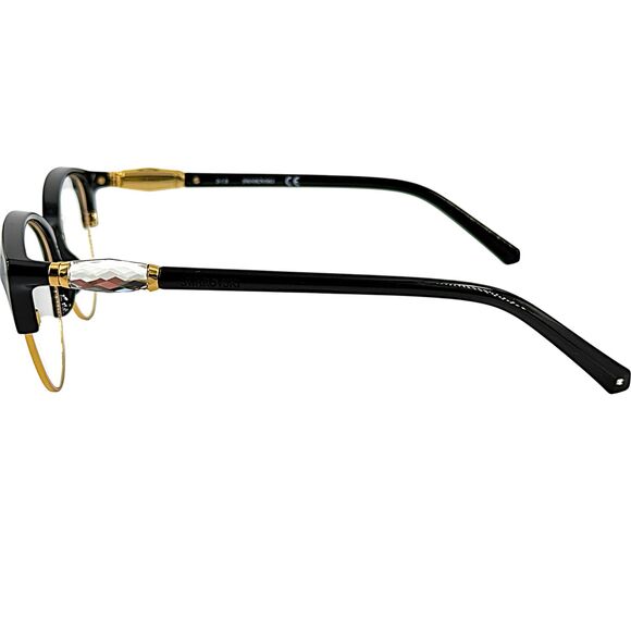 Swarovski SK5338 Womens Metal Eyeglass Frame 001 Shiny Black 53-16